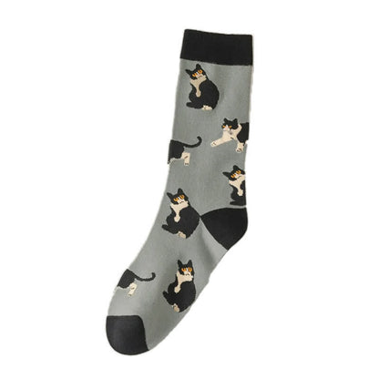 Cute Cat Quarter Socks(5 Pairs) - image 3