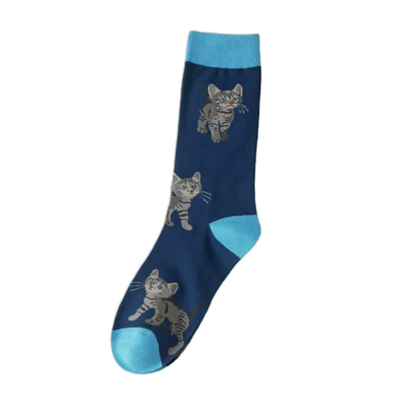 Cute Cat Quarter Socks(5 Pairs) - image 6