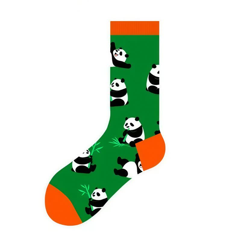 Playful Cartoon Quarter Socks(4 Pairs) - image 3