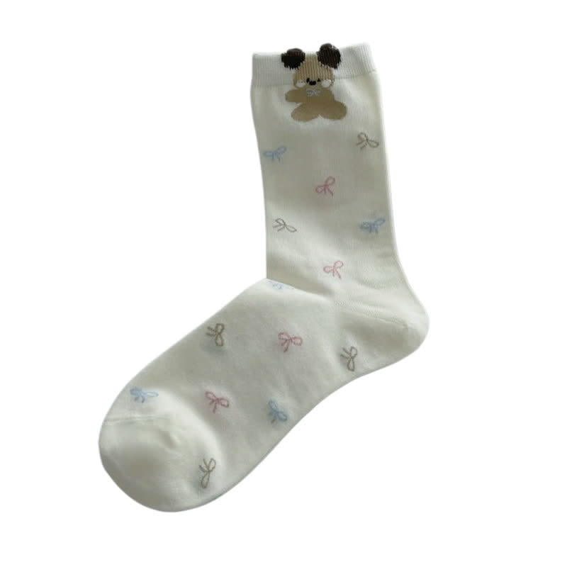 Cute Pattern Heart Socks(5 Pairs) - image 5