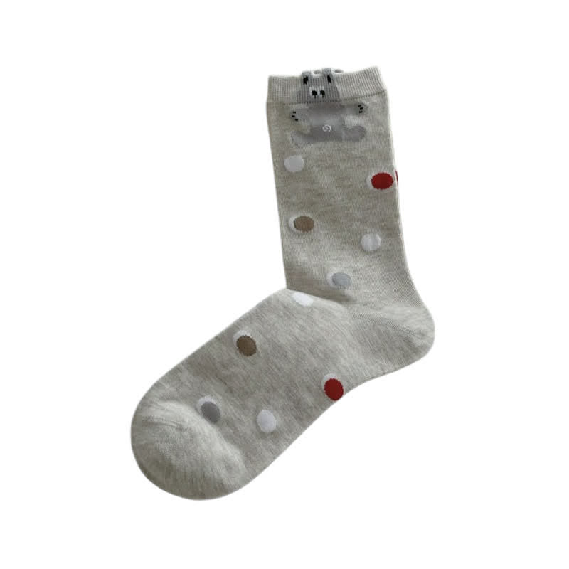 Cute Pattern Heart Socks(5 Pairs) - image 3