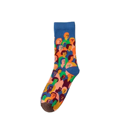 Playful Painting Pattern Quarter Socks(3 Pairs) - image 7