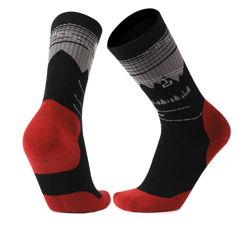 Wool Cushioned Hiking Quarter Socks - Black - EU35-39(US2-6) - image 2