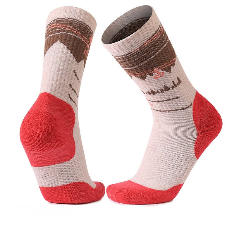 Wool Cushioned Hiking Quarter Socks - White - EU35-39(US2-6) - image 3