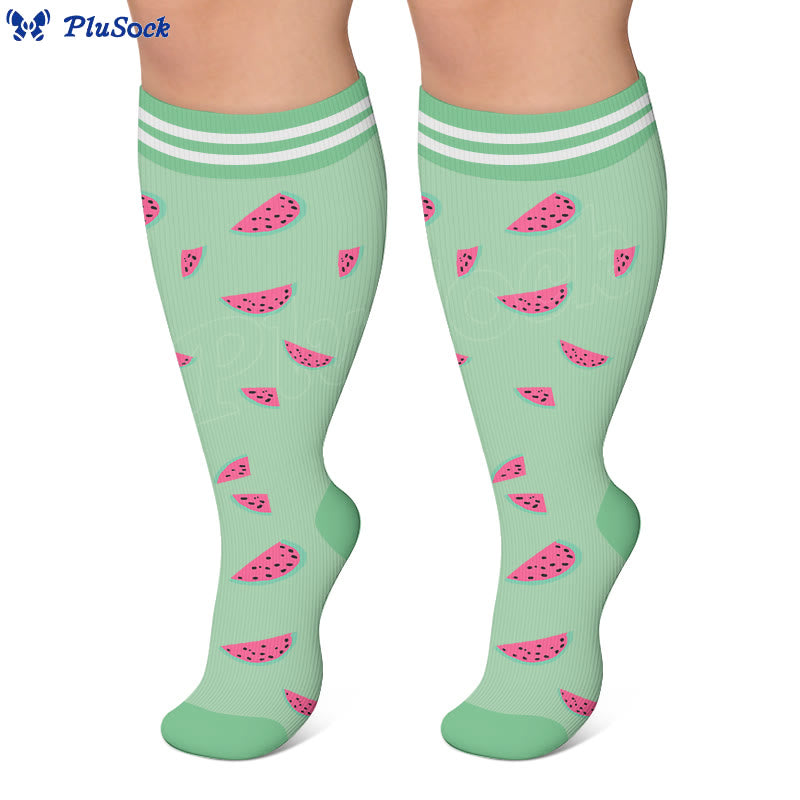 Plus Size Fruity Fun Compression Socks - image 5