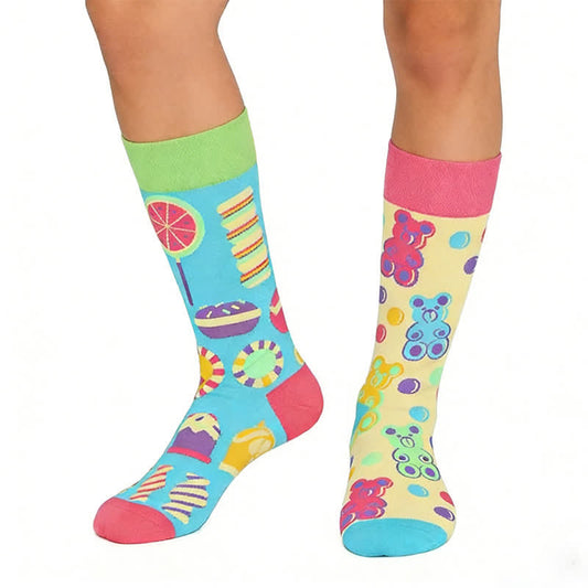 Colorful Candy Bear Quarter Socks - Blue - EU36-43(US3-9) - image 0