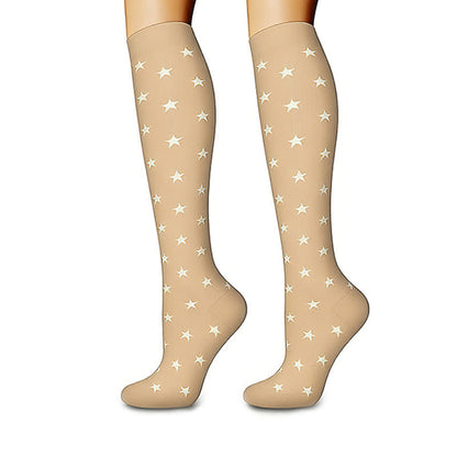 Heart Dots Star Compression Socks(6 Pairs) - image 3