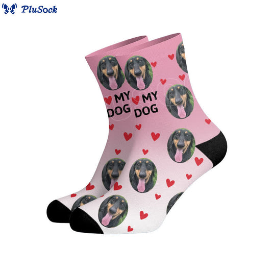 Love My Dog Custom Pet Socks - image 0