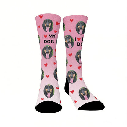 Love My Dog Custom Pet Socks - image 1
