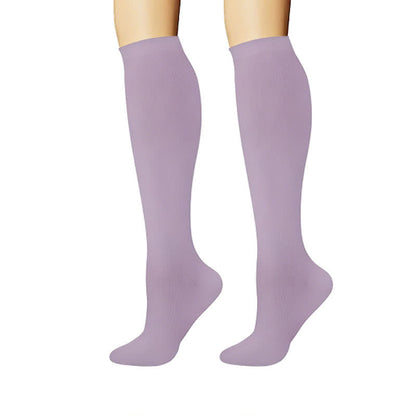 Clean Soft Solid Color Compression Socks(6 Pairs) - image 2