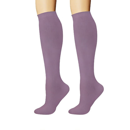 Clean Soft Solid Color Compression Socks(6 Pairs) - image 4