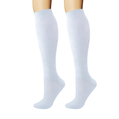 Pastel Solid Minimal Style Compression Socks(6 Pairs) - image 5