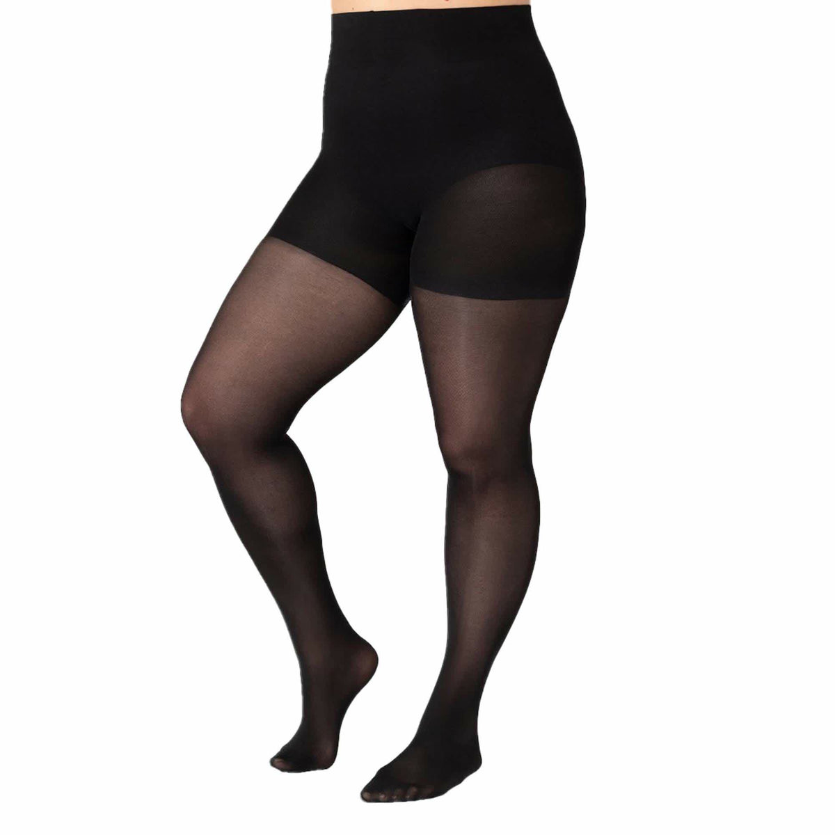 40D Women Tear-proof Plus Size Shaping Tights(3 Pairs) - image 0