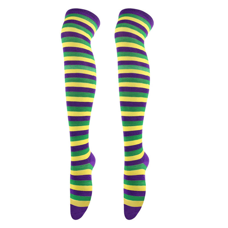 Star Stripe Thigh High Socks(3 Pairs) - image 5