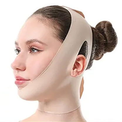 Skin Tone Elastic Extended Physical Firming Face Wrap - Nude - One Size - image 0