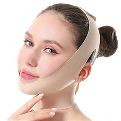 Skin Tone Elastic Extended Physical Firming Face Wrap - image 1