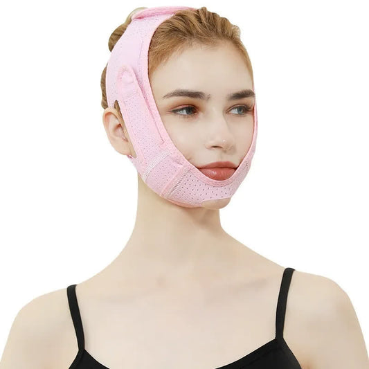 Dual Compression Mesh upper Breathable Face Wrap(2 Packs) - Pink - One Size - image 0