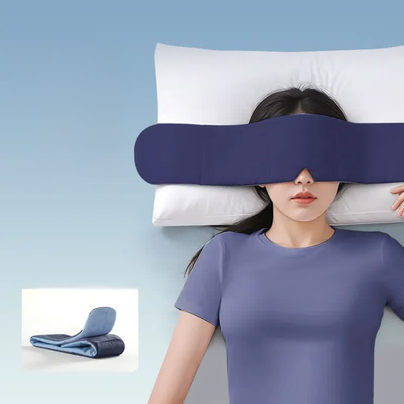 Gravity Wide Blackout Sleep Mask - Blue - One Size - image 0