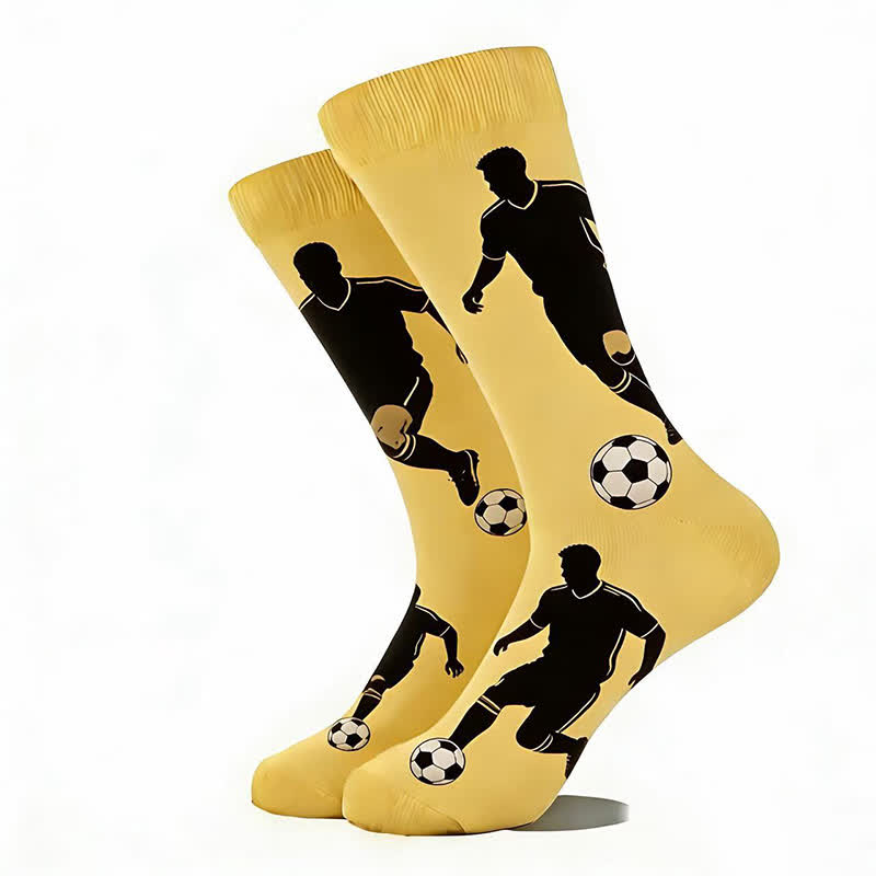 Trendy Soccer Pattern Quarter Socks (5 Pairs) - image 8