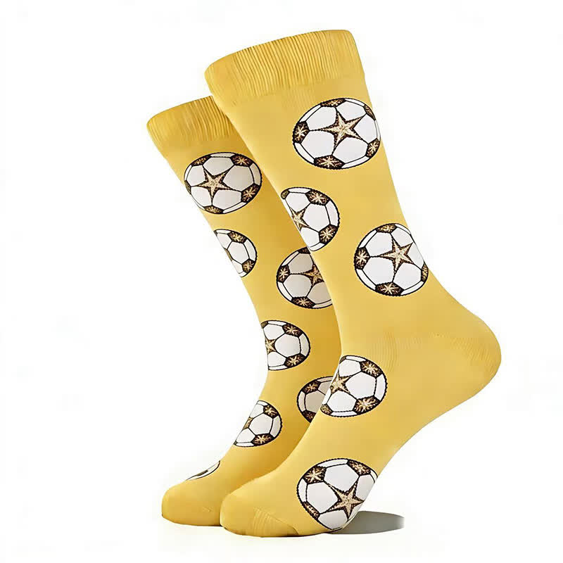 Trendy Soccer Pattern Quarter Socks (5 Pairs) - image 9