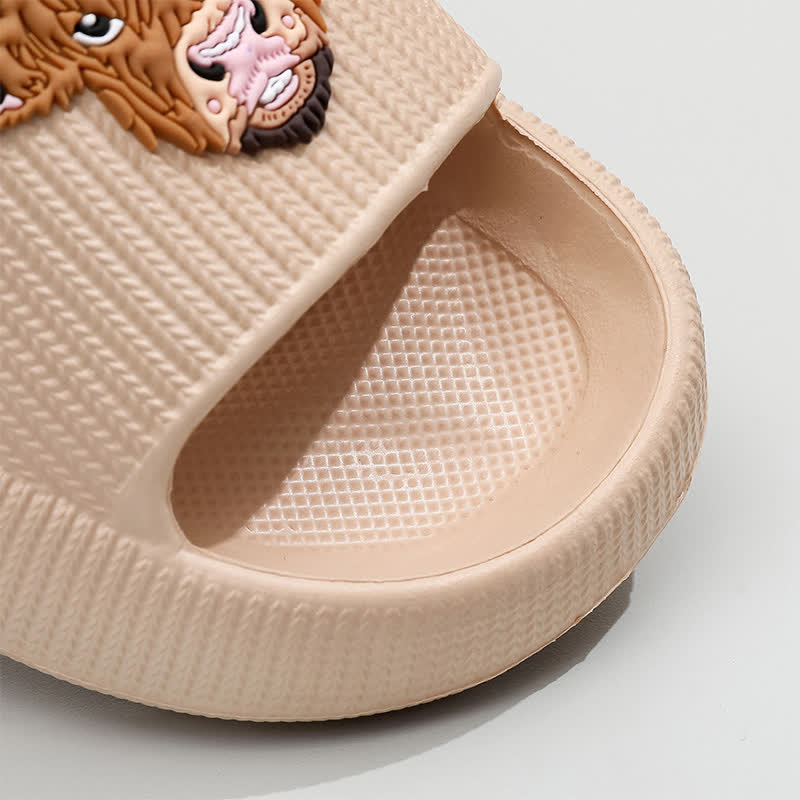 Highland Cow Cloud Cushion Platform Slippers - image 2