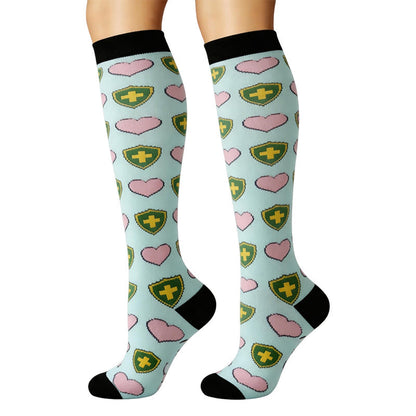 Heartbeat ECG Compression Socks(6 Pairs) - image 3