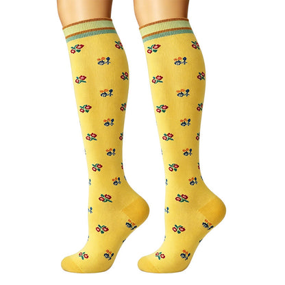 small flower Compression Socks(6 Pairs) - image 5