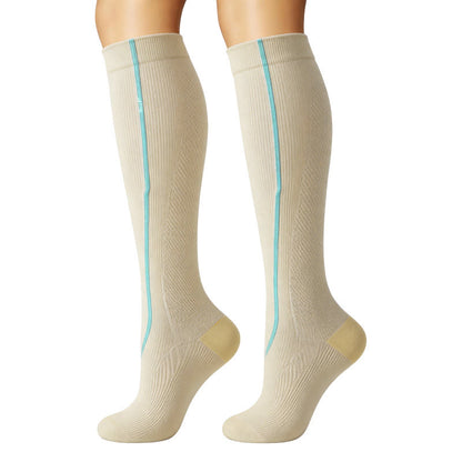 Ribbed Pastel Compression Socks(6 Pairs) - image 4
