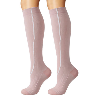 Ribbed Pastel Compression Socks(6 Pairs) - image 2