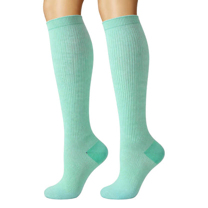 Pastel Colorblock Compression Socks(6 Pairs) - image 5