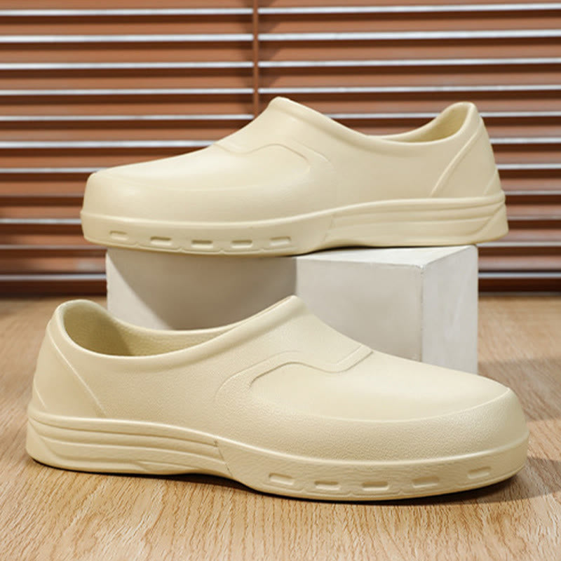 Plus Size Waterproof Slip On Work Shoes - Beige - EU44–45(US10–11) - image 9