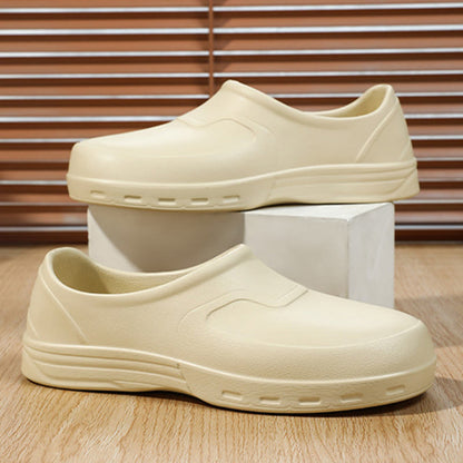 Plus Size Waterproof Slip On Work Shoes - Beige - EU44–45(US10–11) - image 9