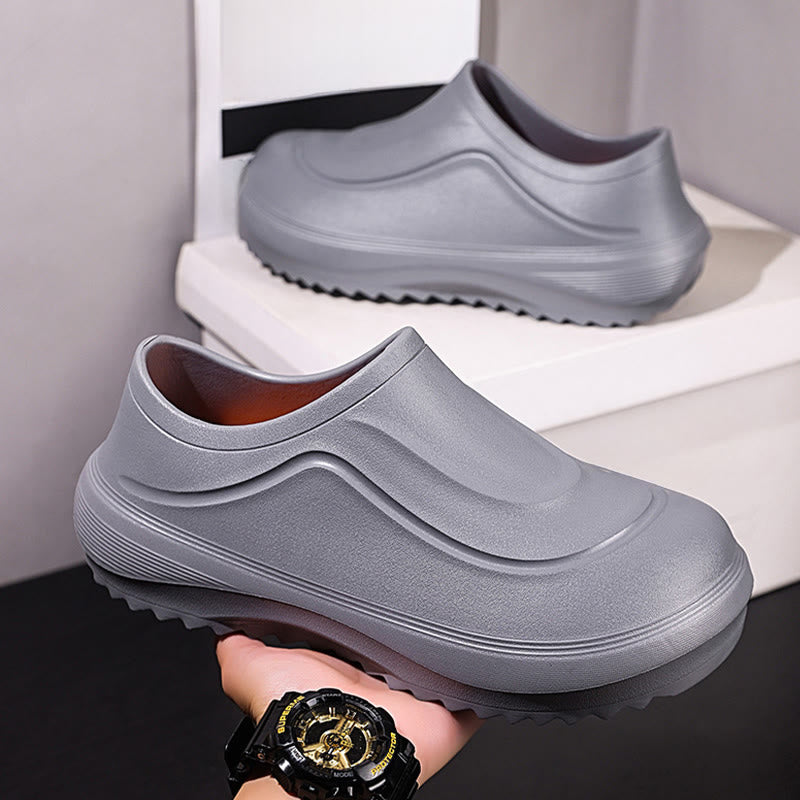 Plus Size Waterproof Work Shoes - Grey - EU45-46(US11-12) - image 12