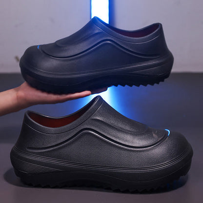 Plus Size Waterproof Work Shoes - Black - EU45-46(US11-12) - image 13