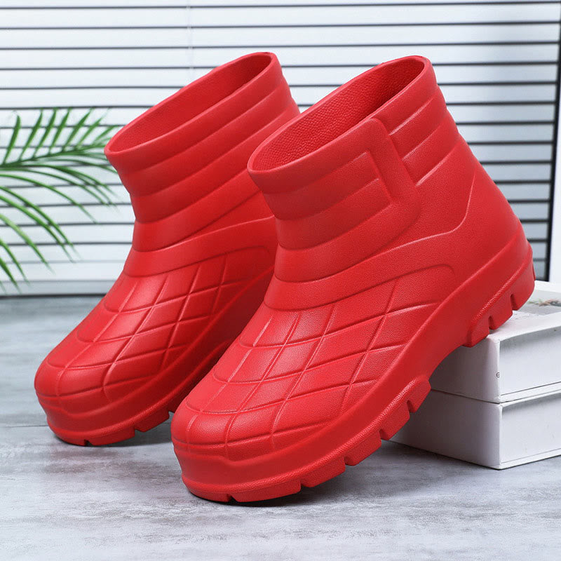 Plus Size Waterproof Thicken Work Shoes - Red - EU44-45(US10-11) - image 15