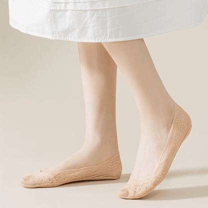 Elegant Lace No Show Socks (5 Pairs) - image 0