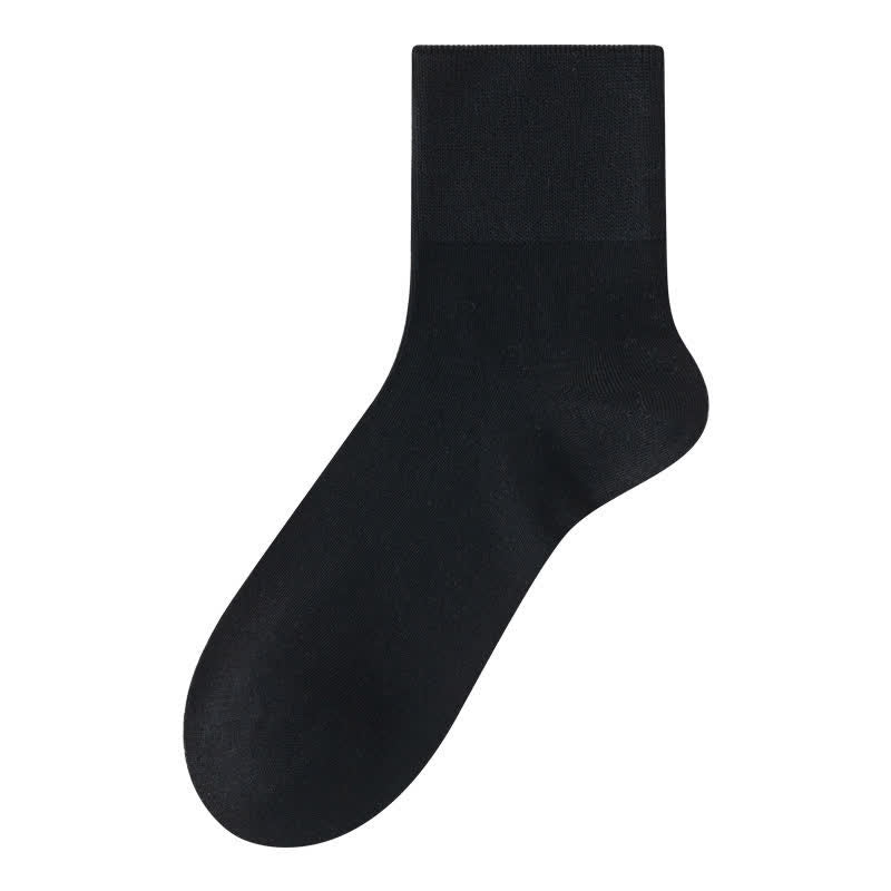 Silk Sheer Quarter Socks (3 Pairs) - Black - EU40-45(US7-10) - image 3