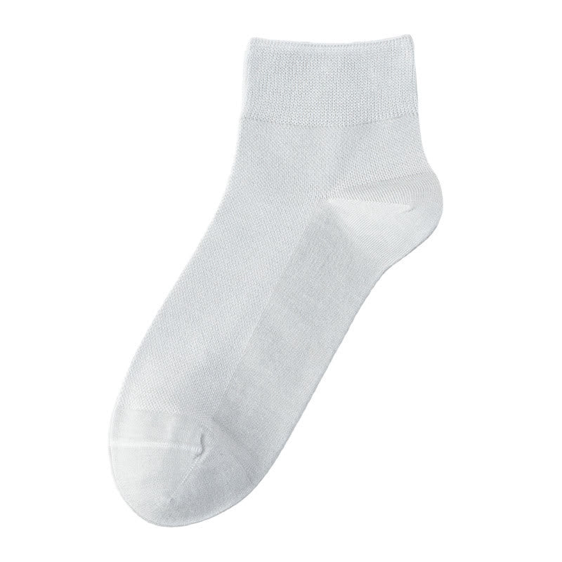 Breathable Cotton Quater Socks(3 Pairs) - Grey - EU39-44(US6.5-9.5) - image 3