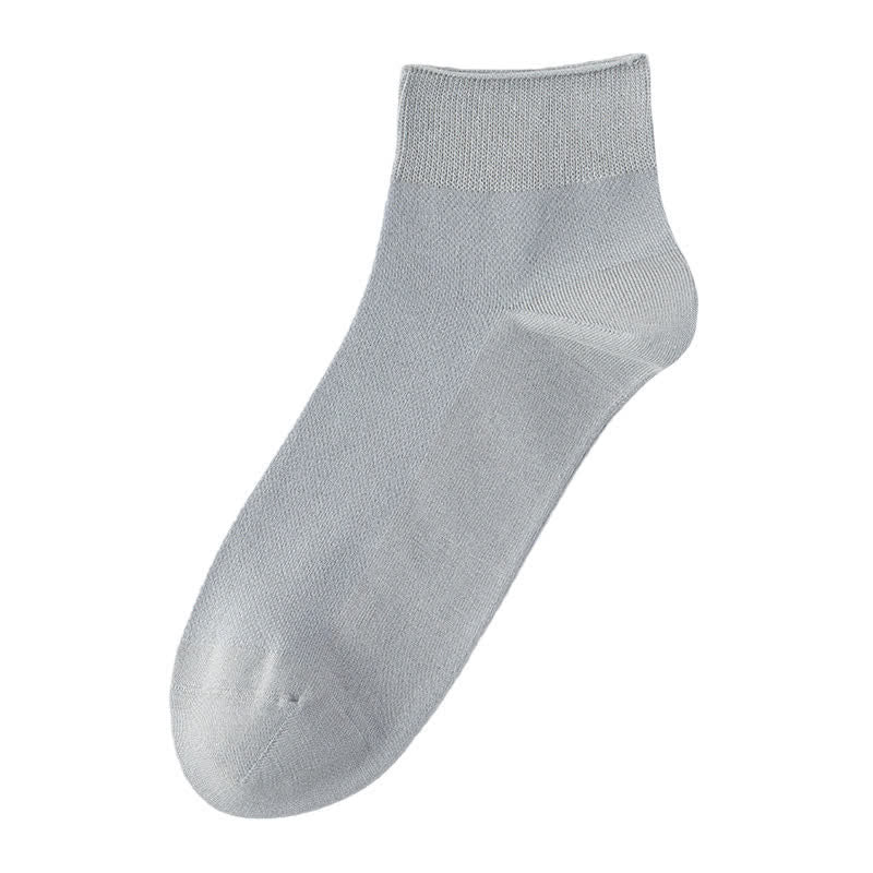 Breathable Cotton Quater Socks(3 Pairs) - Light Gray - EU39-44(US6.5-9.5) - image 5