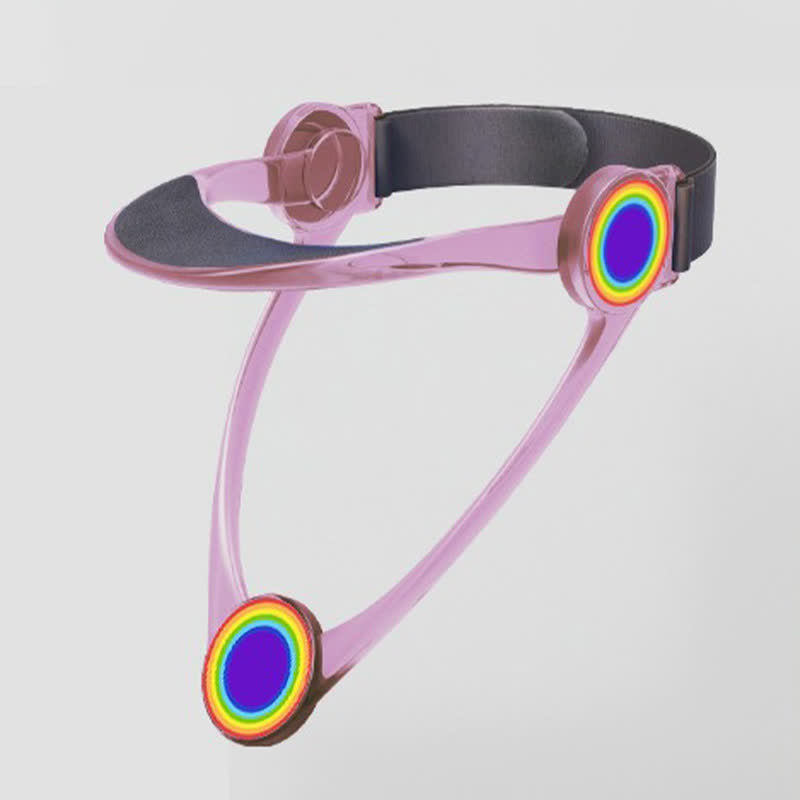 Rainbow Translucent Support Neck Brace - Pink - One Size - image 6