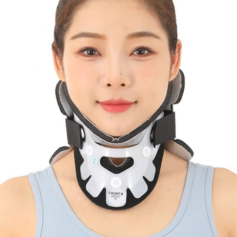 Rigid Five Point Voltage Division Neck Brace - White - L - image 3