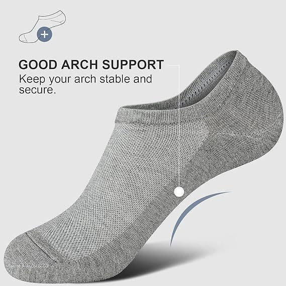 Breathable Ankle Socks(4 Pairs) - Gray - EU36-41(US2.5-7.5) - image 3