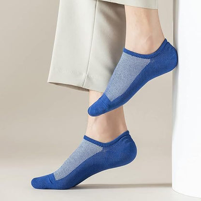 Breathable Ankle Socks(4 Pairs) - Blue - EU36-41(US2.5-7.5) - image 2