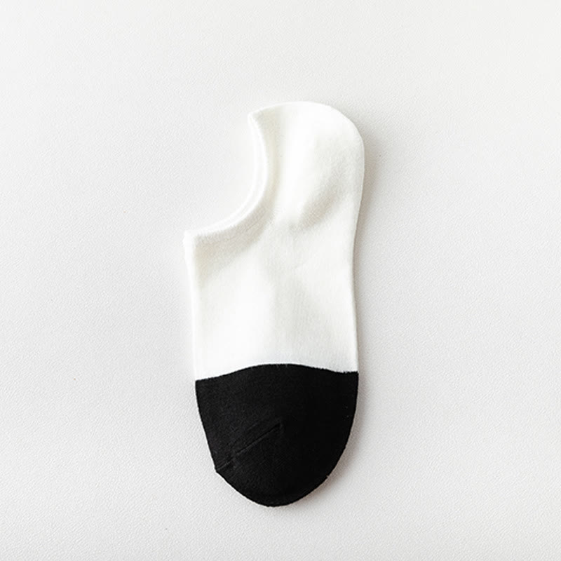 Bamboo Colorblock No Show Socks(5 Pairs) - C - EU39-44(US5-10) - image 3