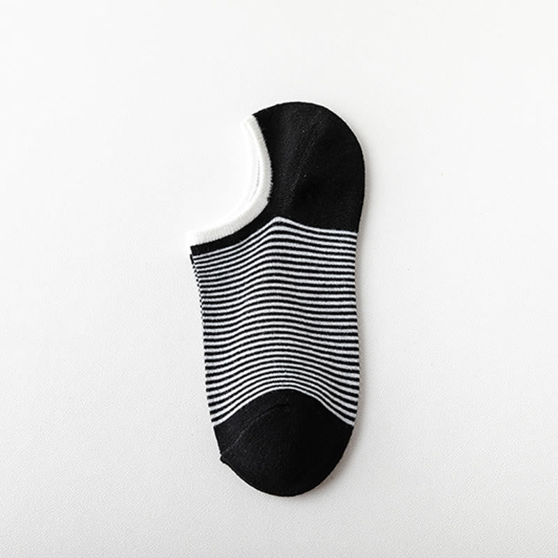 Bamboo Colorblock No Show Socks(5 Pairs) - E - EU39-44(US5-10) - image 5