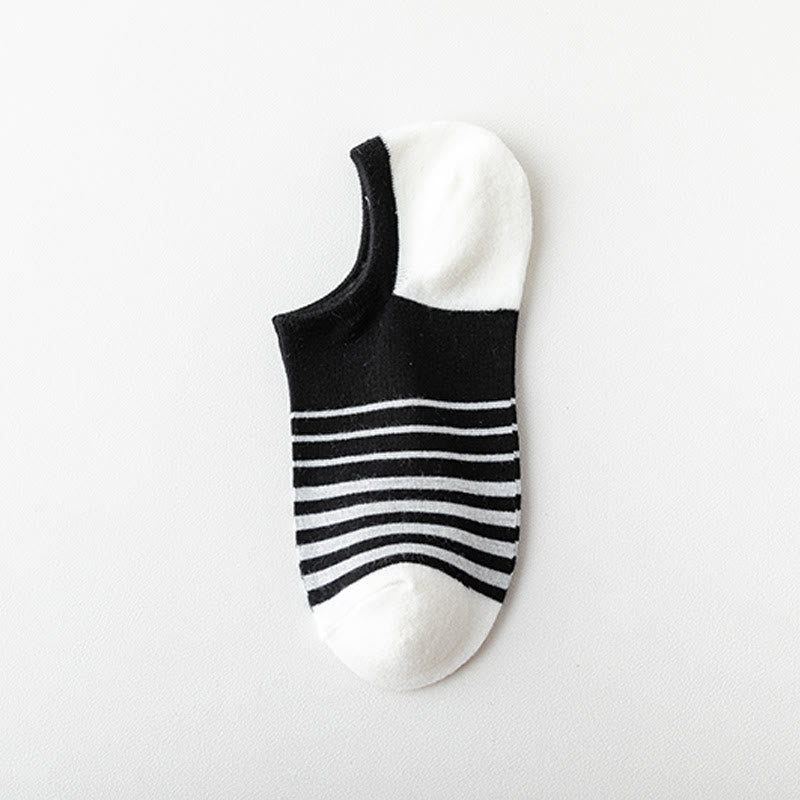 Bamboo Colorblock No Show Socks(5 Pairs) - D - EU39-44(US5-10) - image 4