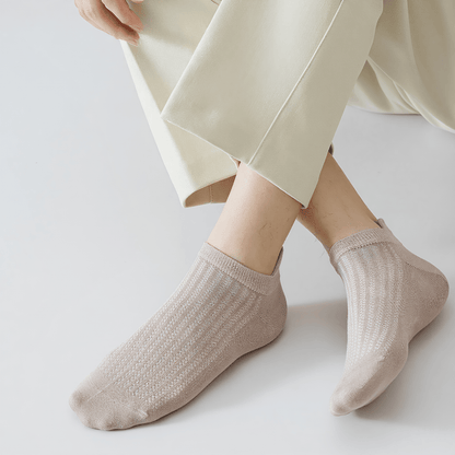Bamboo Mesh No Show Socks(5 Pairs) - image 1