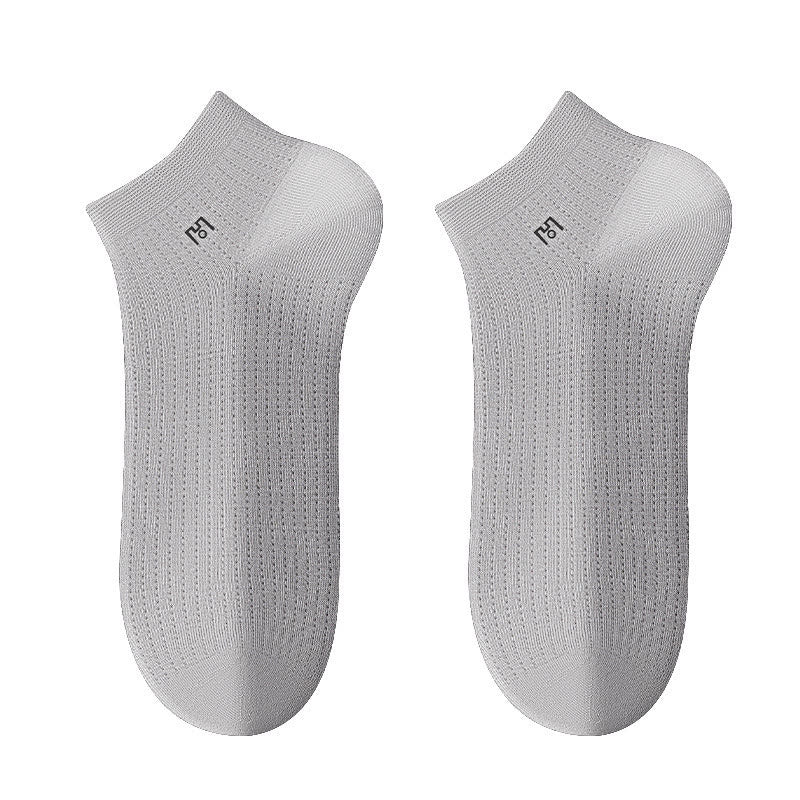 Breathable Ankle Socks(5 Pairs) - LightGray - EU39-44(US5-10) - image 4