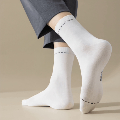 Breathable Quarter Socks(3 Pairs) - Black+White+Light Grey - EU39-44(US5-10) - image 0
