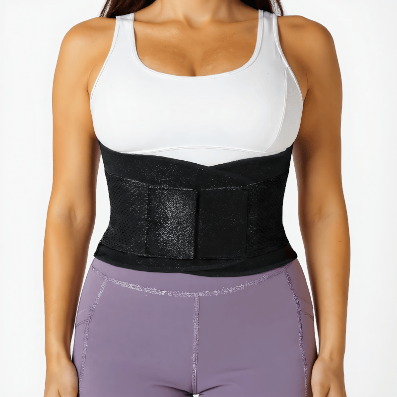 Breathable Adjustable Waist Brace - XXL - Black - image 1